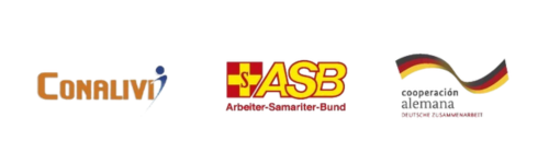 Logos de Conalivi, ASB y Cooperación alemana BMZ